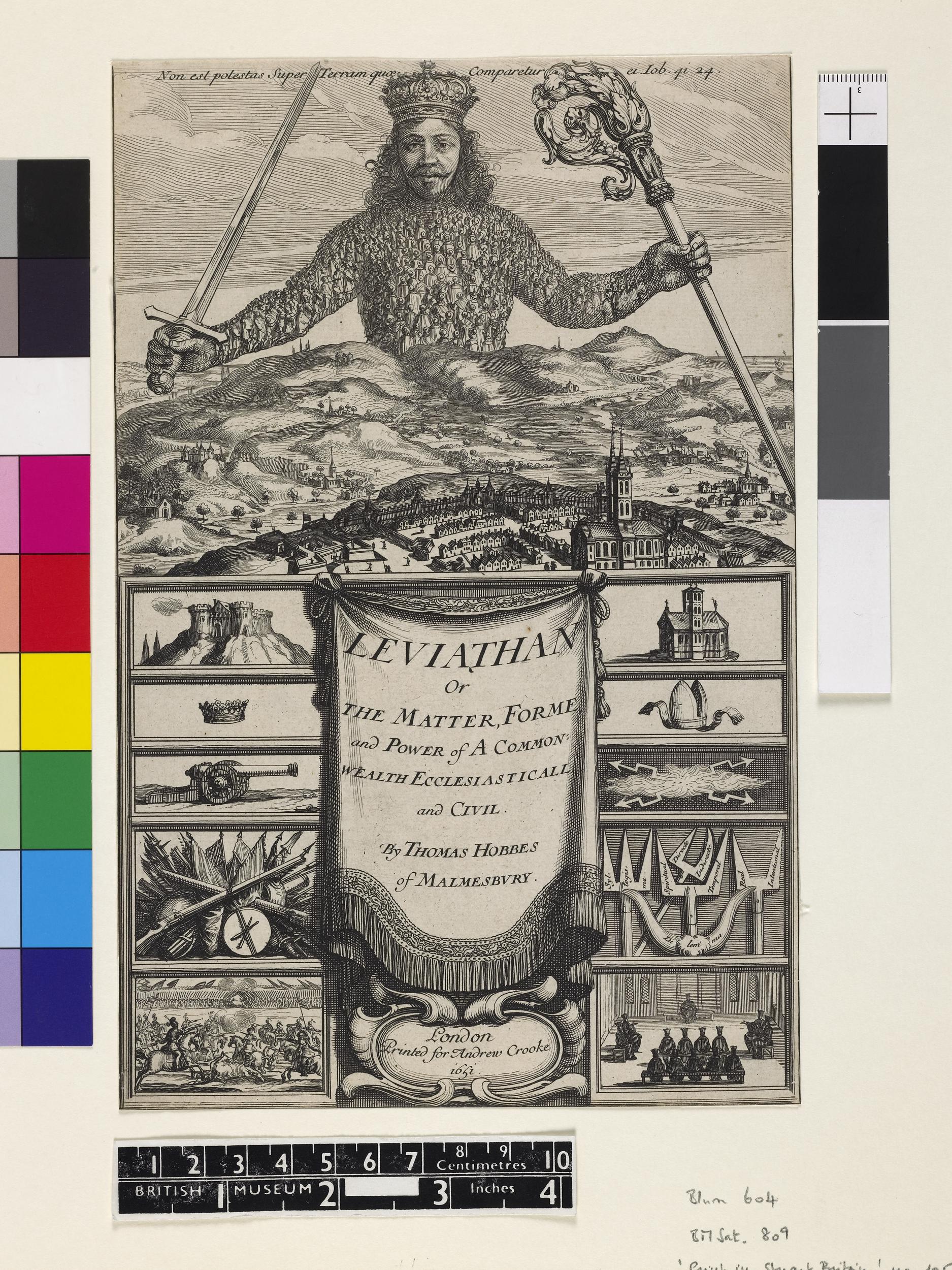 Leviathan 1651 Frontispiece Engraving